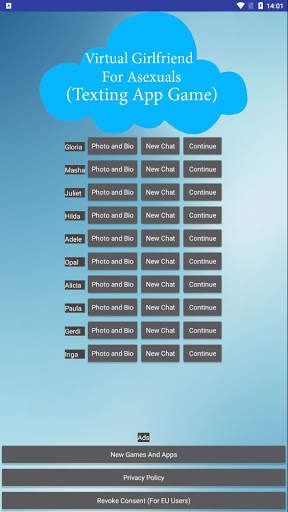 Virtual Girlfriend For Asexuals (Texting App Game) screenshot 11