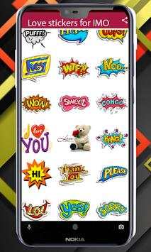 Love Stickers for IMO screenshot 11