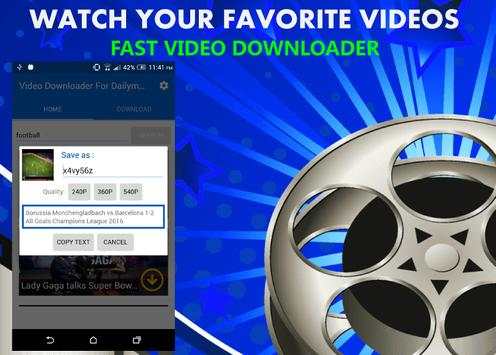 Downloader For Dailymotion screenshot 5