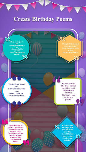 Happy Birthday Wishes & Greeting Cards Maker screenshot 2
