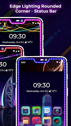 Edge Lighting Rounded Corner - Status Bar screenshot 6