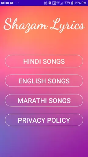 Shazam Lyrics Lite- Songs Lyrics App screenshot 1