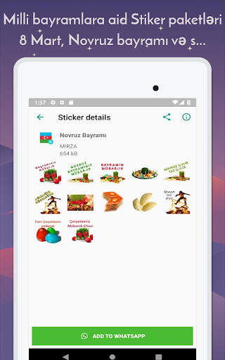 Azerbaijan Stickers screenshot 15