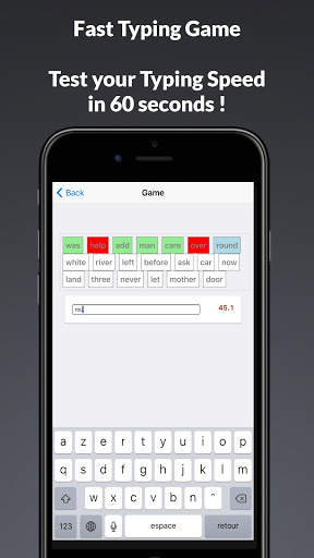 Fast Typing Game : Test your writing speed screenshot 1