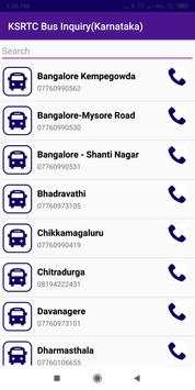 KSRTC Bus Inquiry(Karnataka) screenshot 2