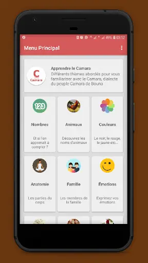 Apprendre le Camara screenshot 2