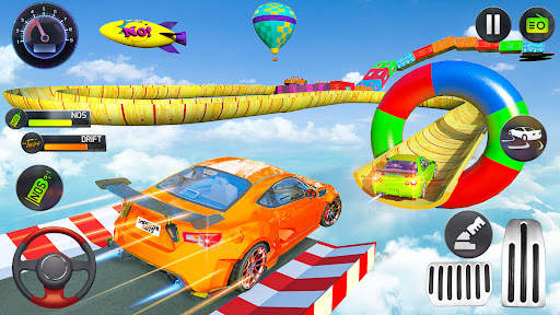 Mega Ramp Car Stunts Race Game screenshot 1