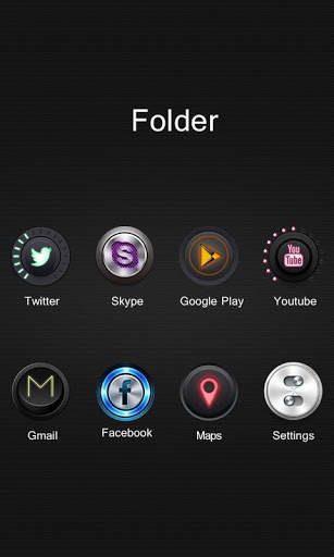Push Button GO Launcher Theme screenshot 4