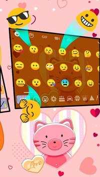 Teclado dulce gatito gatito de dibujos animados screenshot 3