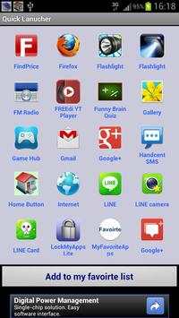 Quick Launcher screenshot 1