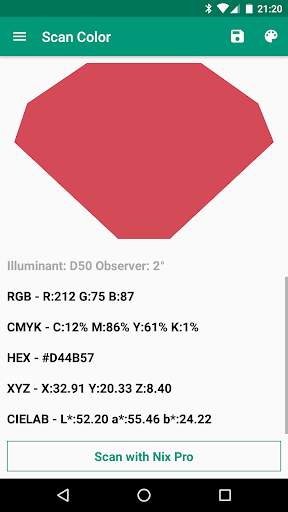 Nix Pro Color Sensor screenshot 1