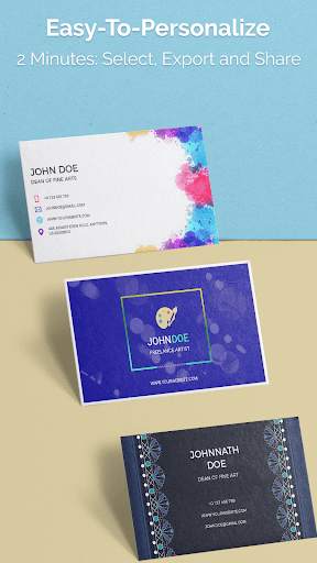 Business Card Maker, Templates स्क्रीनशॉट 1
