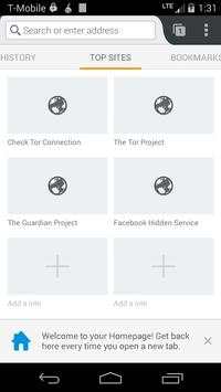 Orfox screenshot 2
