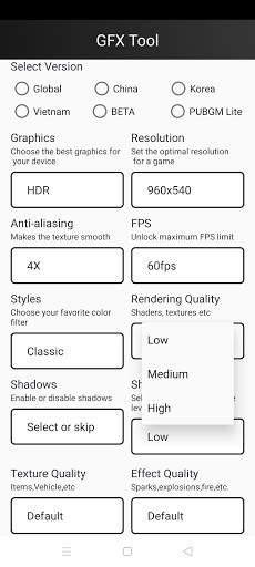 GFX Tool - Launcher Optimizer for Pub gfx screenshot 5