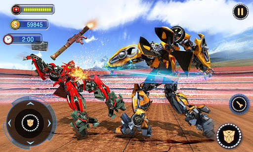 US Robot Car Transform - Police Robot Fighting screenshot 3