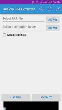 Rar Zip File Extractor screenshot 3