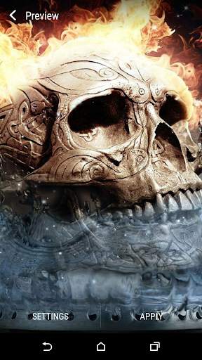 Lightning Skull Live Wallpaper screenshot 3
