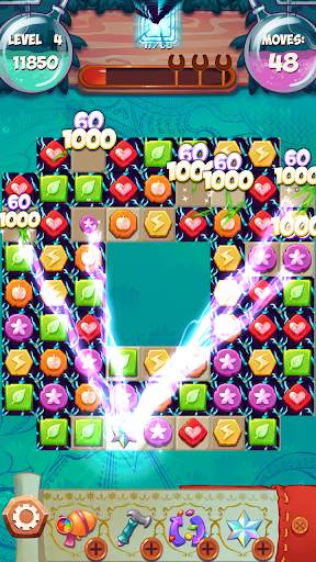 Unicorn Forest Fruit Match 3 screenshot 1