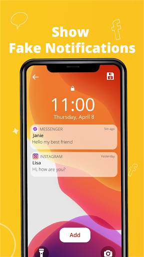 Fake chat notify, messenger notify prank screenshot 1