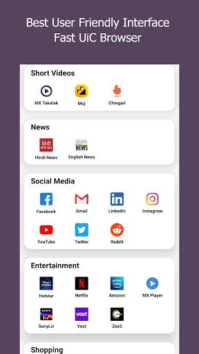 UiC Browser 2021: Fast Indian Browser | UC Browser screenshot 2