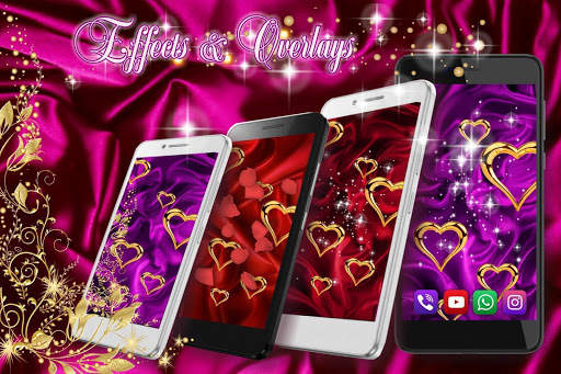 Rose Gold Hearts LWP screenshot 7