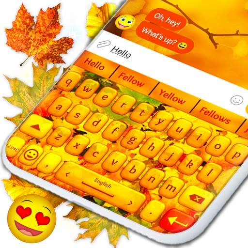 Autumn Leaves Keyboard 🍂 Leaf HD Theme Keyboards 2.4.8