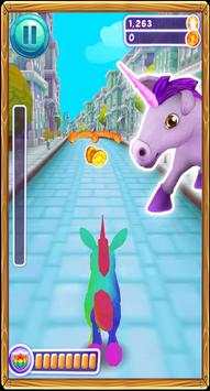 Subway Unicorn Runner 3D screenshot 2