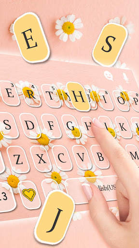 Lovely Daisy Keyboard Theme screenshot 3
