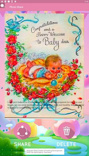 Newborn Baby Greeting Cards Maker screenshot 5