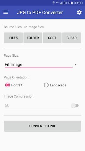 JPG to PDF Converter screenshot 1