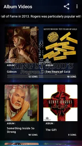 KENNY ROGERS Offline MP3 & Video Album Collection screenshot 12