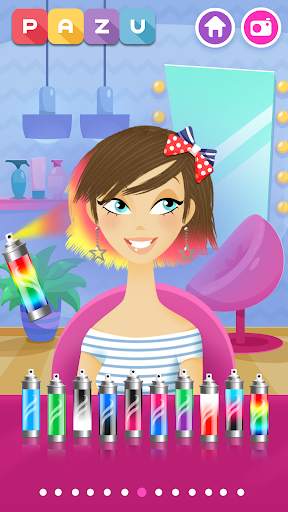 Girls Hair Salon - Hairstyle makeover kids games screenshot 5