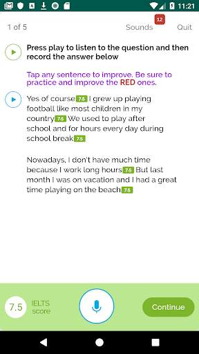 IELTSAce - Instant IELTS speaking score скриншот 3