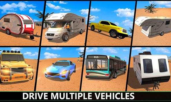 Camper Van Trailer Truck Driving Simulator screenshot 3