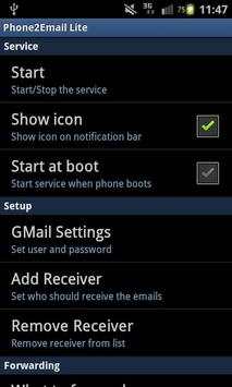 Call and SMS Forwarding Lite screenshot 1