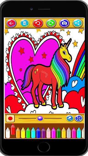 Princess Unicorn : Coloring book for children screenshot 6