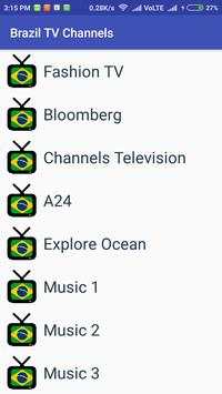 Brazil TV Channels स्क्रीनशॉट 1