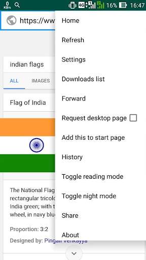 Indian Browser - 4G Browser screenshot 8