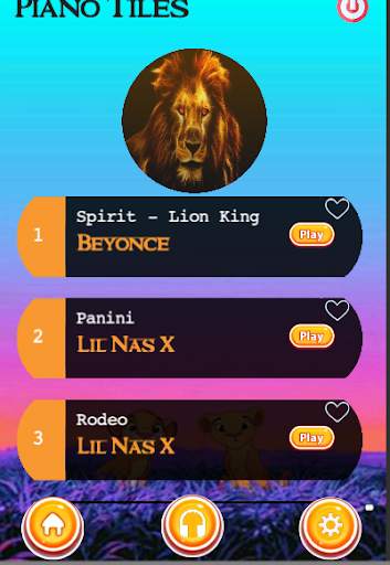 Lion - King 🎹 Piano Tiles screenshot 1