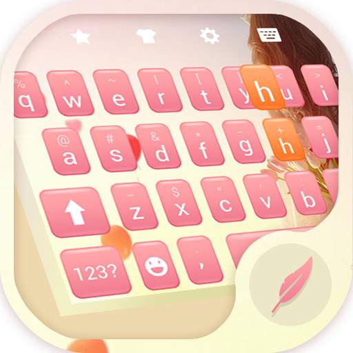 Pink Girl Keyboard Theme 2.04.28