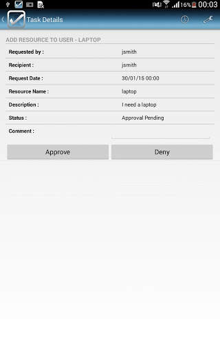 NetIQ IDM Approvals screenshot 3