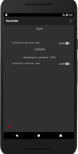 Reminder screenshot 2
