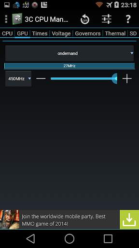 3C CPU Manager (root) screenshot 6