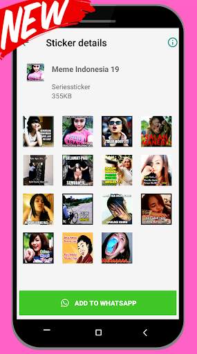 Perang Gambar Meme Indonesia For WAStickerApps screenshot 5