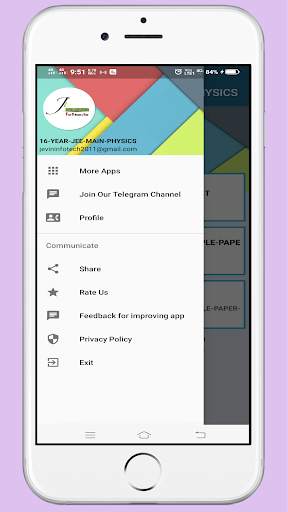 16 YEAR JEE MAIN PHYSICS MCQ APP screenshot 2