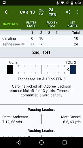 Sports Alerts - NFL edition screenshot 4