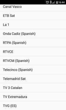 Spain TV channels स्क्रीनशॉट 3