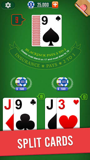 Blackjack 21 offline games screenshot 2