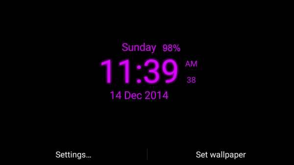Digital Clock Live Wallpaper screenshot 6