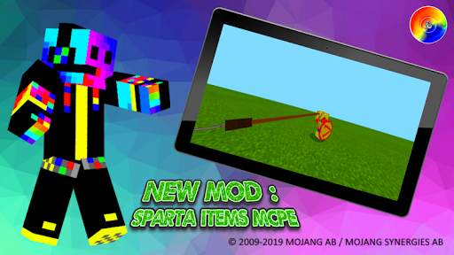 New Mods Spartan Items MCPE screenshot 1